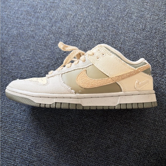 Nike Dunk LowSE Canvas Sail/Khaki Women’s 6.5 - Picture 6 of 10